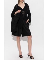 Akep - Cardigan With A Decorative Knit Pattern - Lyst