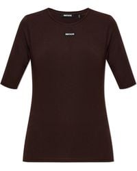ROTATE BIRGER CHRISTENSEN - Top With Logo Patch - Lyst