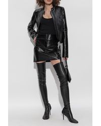 Courreges - Short Skirt Made Of Eco Leather - Lyst