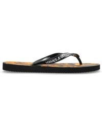 Versace Jeans Couture - Rubber Flip-Flops With Logo - Lyst
