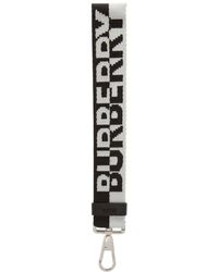 Burberry Lanyard With Lobster Clasp Unisex Black
