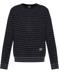 Loewe - Wool Sweater With Striped Pattern - Lyst