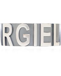 MM6 by Maison Martin Margiela - Brass Bracelet With Logo - Lyst