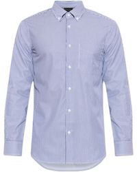 Emporio Armani - Shirt With Striped Pattern - Lyst