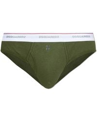 DSquared² - Ribbed Briefs With Logo - Lyst