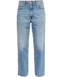Rag & Bone - Jeans With Shimmering Crystals - Lyst