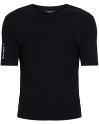 Balmain - T-Shirt With Monogram - Lyst