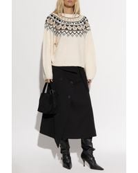 Munthe - Patterned Sweater 'Vaffie' - Lyst