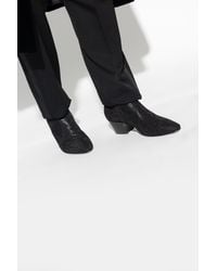 Saint Laurent - ‘Vassili’ Heeled Ankle Boots - Lyst