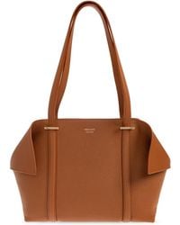 Ferragamo - Leather Bag With Logo - Lyst