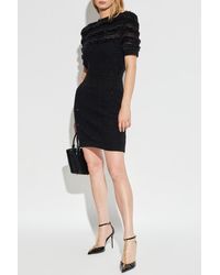 Balmain - Dress With Shimmering Sequins - Lyst