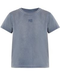 T By Alexander Wang - T-Shirt With Printed Logo - Lyst