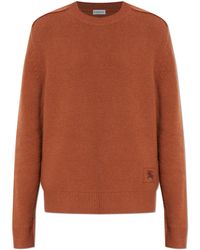 Burberry - Cashmere Sweater With A Crew Neck - Lyst