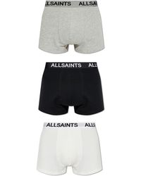 AllSaints - Three-Pack Of Boxers - Lyst