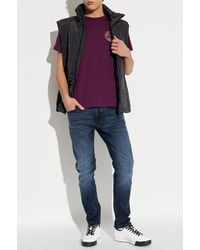 Versace Jeans Couture - Insulated Vest With A Stand-Up Collar - Lyst