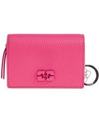 Ganni - Wallet With Logo - Lyst