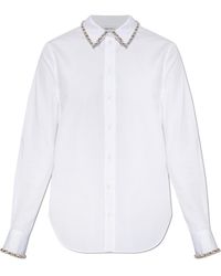 McQueen - Shirt With Shimmering Crystals - Lyst