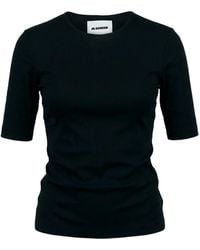 Jil Sander - Top With A Round Neckline - Lyst