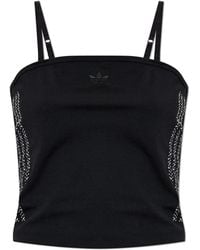 adidas Originals - Satin Short Blouse - Lyst