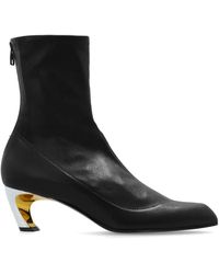 McQueen - Heeled Ankle Boots - Lyst