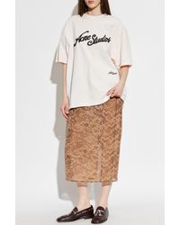 Acne Studios - T-Shirt With Embroidered Logo - Lyst