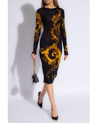 Versace - Dress With Long Sleeves - Lyst