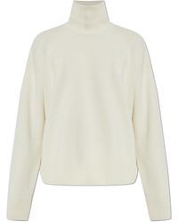 Ami Paris - Wool Turtleneck With Logo - Lyst