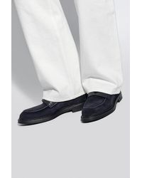 Emporio Armani - Suede Loafers, - Lyst
