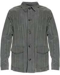 Giorgio Armani - Lightweight Jacket With A Crinkled Effect - Lyst