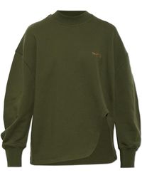 The Attico - 'Oversize' T-Shirt With A Slit - Lyst