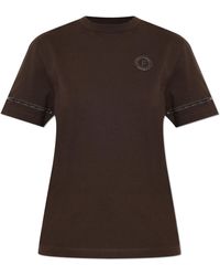 Ferragamo - T-Shirt With Decorative Trim - Lyst