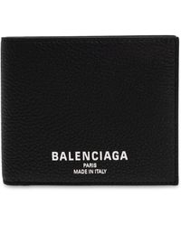 Balenciaga - Leather Wallet With Logo - Lyst