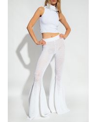 Alaïa - Alaïa Top With Standing Collar - Lyst