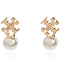 Tory Burch - Earrings With Glass Pearl - Lyst