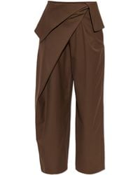 Loewe - Wool Pleated Trousers - Lyst