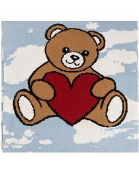 Moschino - Scarf With A Characteristic Teddy Bear Motif - Lyst