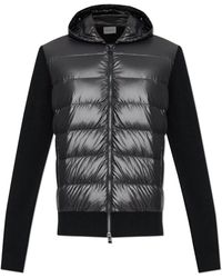 Moncler - Cardigan With Down Front - Lyst