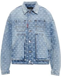 DSquared² - Denim Jacket With Monogram - Lyst
