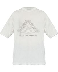 Rick Owens - T-Shirt With Print - Lyst