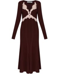 Self-Portrait - Dress With Lace Inserts - Lyst