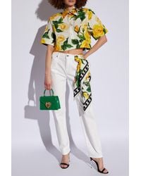 Dolce & Gabbana - Shirt With Floral Motif, - Lyst