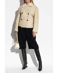 Jacquemus - Double-Breasted Shearling Coat - Lyst