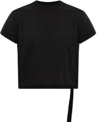 Rick Owens - T-Shirt With Decorative Stripe - Lyst