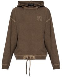 DSquared² - Cotton Logo Hoodie - Lyst
