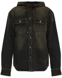 Off-White c/o Virgil Abloh - Denim Shirt With Hood - Lyst