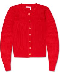 See By Chloé Cotton Cardigan - Red
