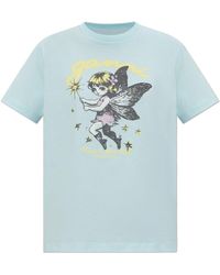 Ganni - T-Shirt With Colorful Print - Lyst