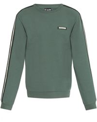 EA7 - Sweatshirt With Logo Patch - Lyst