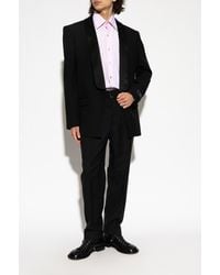 Balmain - Wool Blazer With Single Vent - Lyst