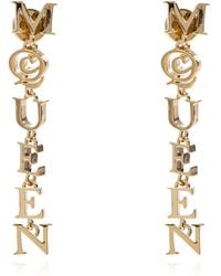 McQueen - Earrings With Logo - Lyst